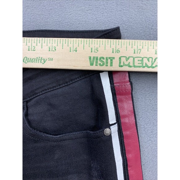 Reelistik NYC Denim Jeans Men's Size 32 Black Wash Racerstripe Paint Splash - Picture 5 of 16